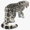 Rigged Snow Leopard 3D Model