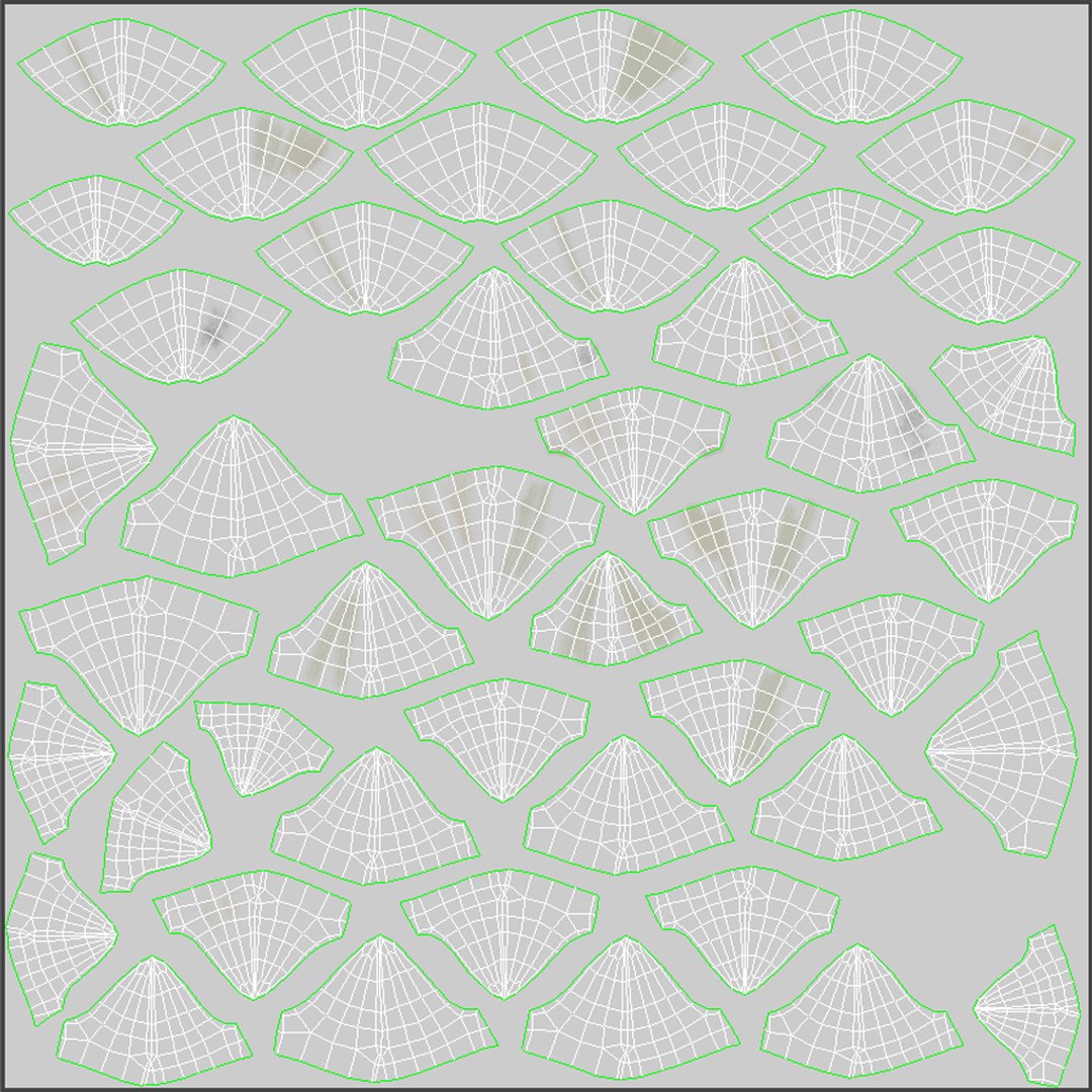 Animated Great White Shark 3D Model Uvs