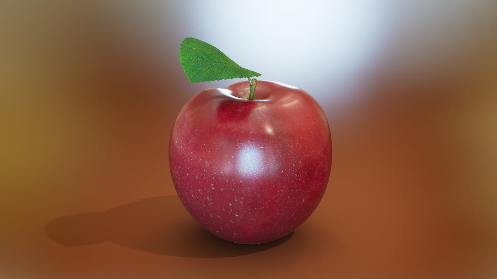 Red Apple 3D Model 360° view 2 frame 4