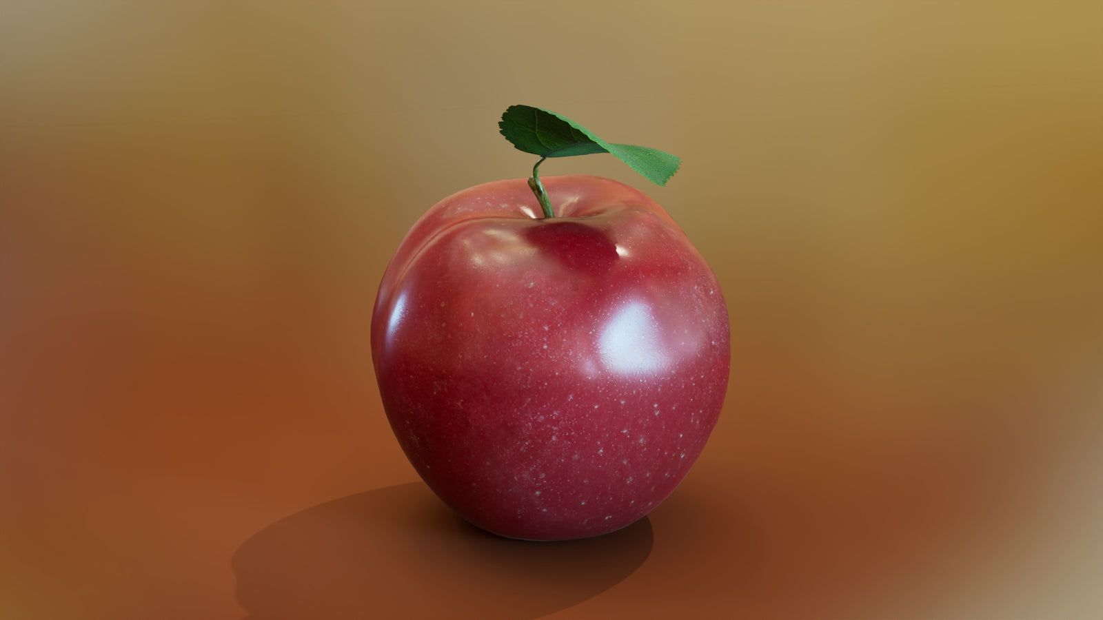Red Apple 3D Model 360° view 2 frame 10
