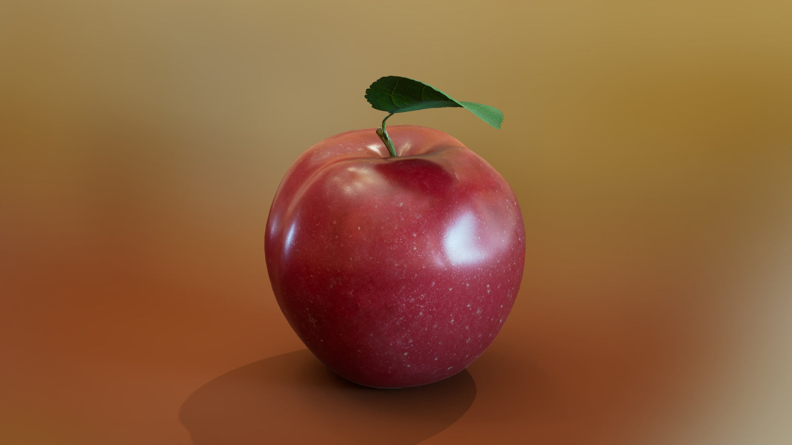 Red Apple 3D Model 360° view 2 frame 11