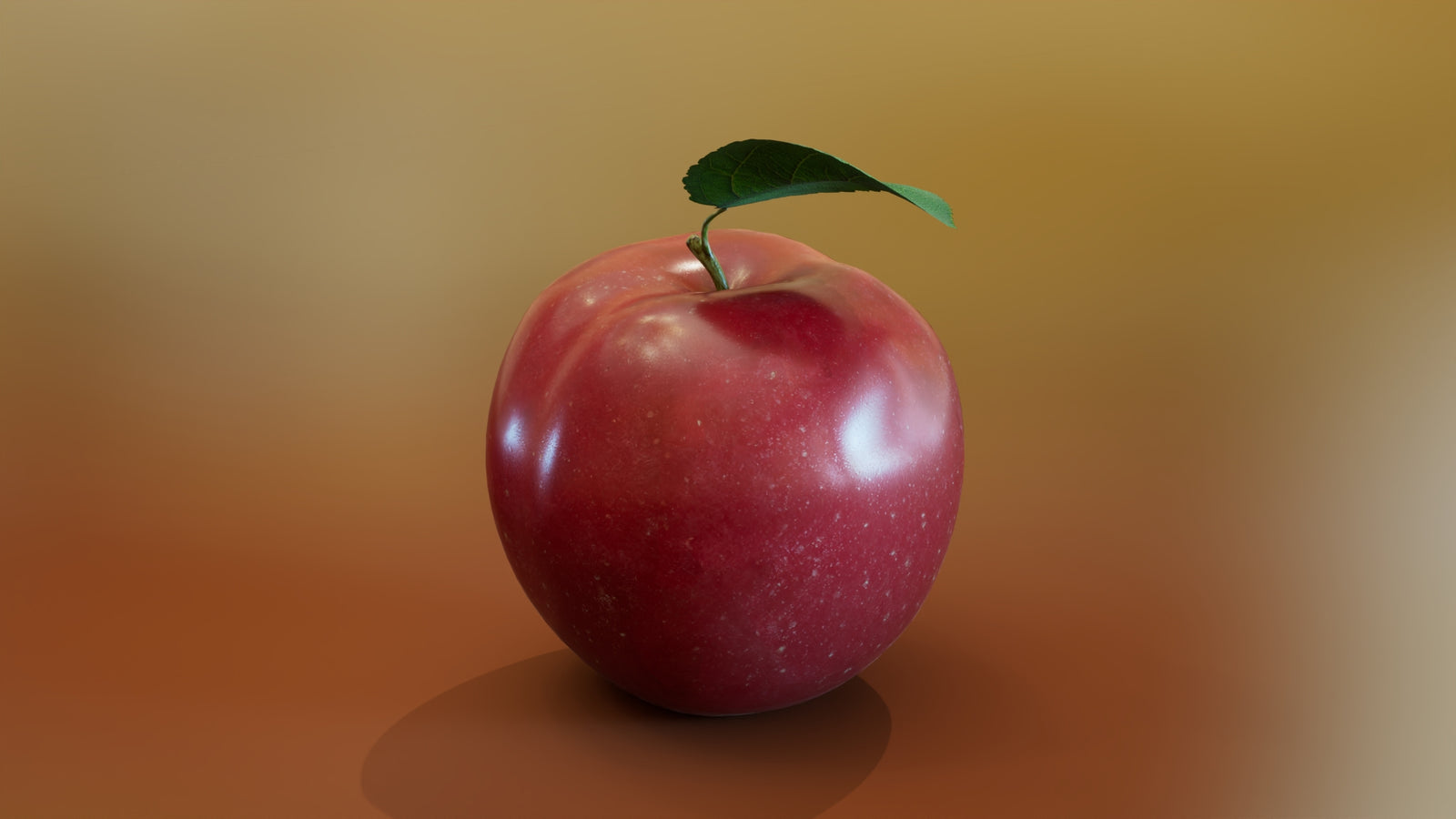 Red Apple 3D Model 360° view 2 frame 12