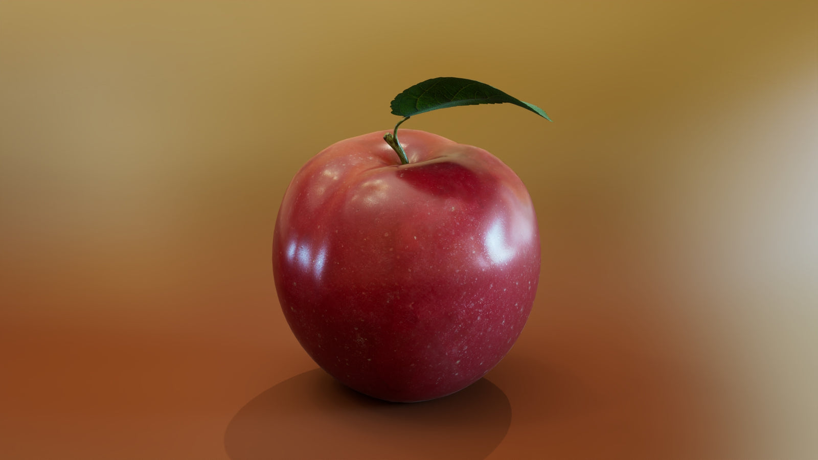 Red Apple 3D Model 360° view 2 frame 13