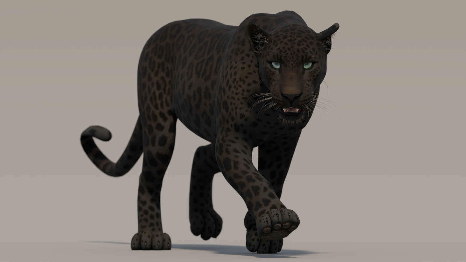 Animated Black Panther 3D Model 360° view 2 frame 6