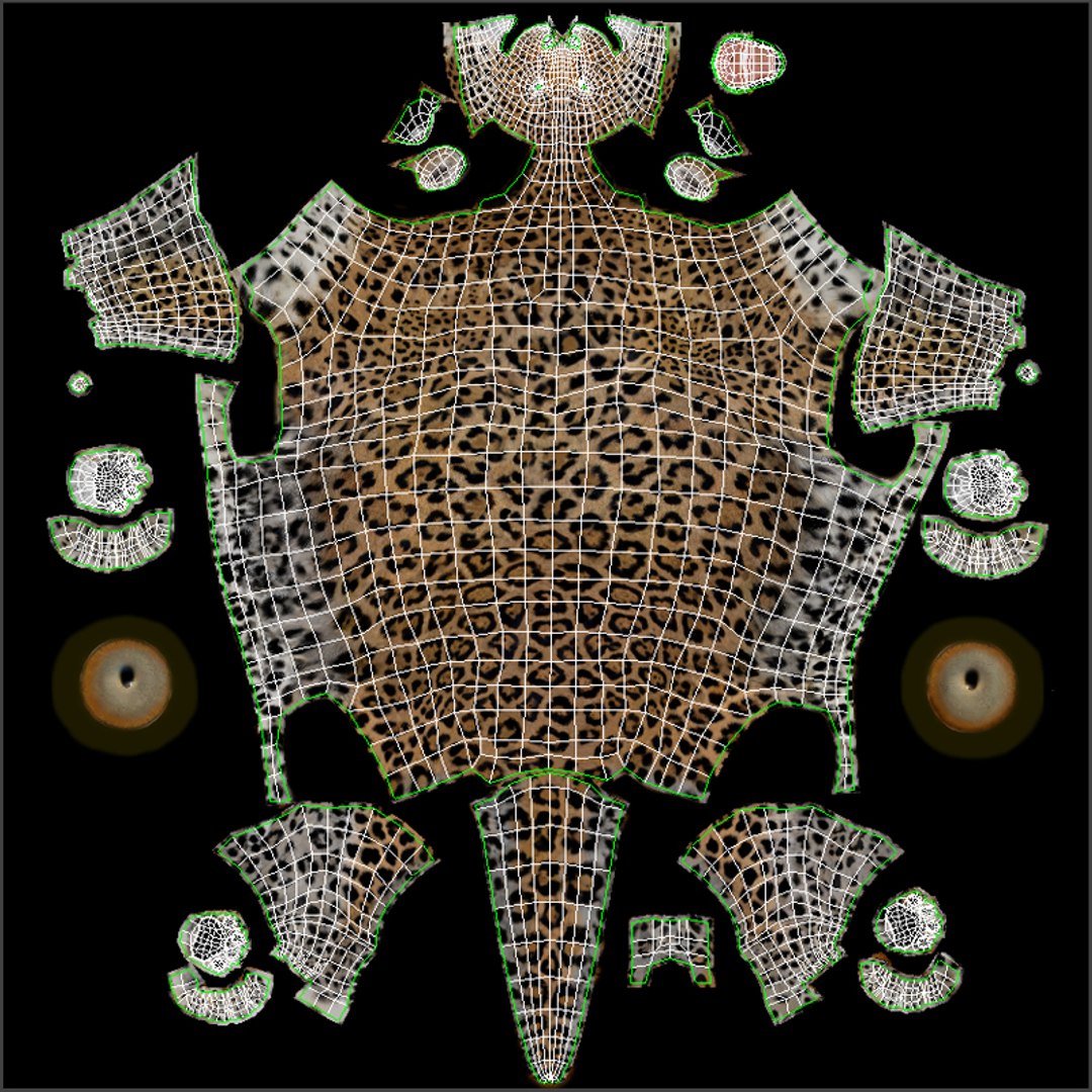Jaguar Fur 3D Model