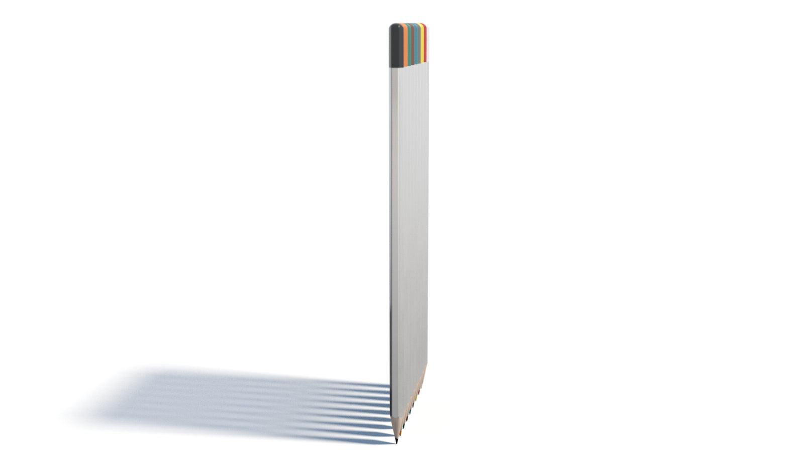 Realistic Colored Pencils 3D Model 360° view 1 frame 8