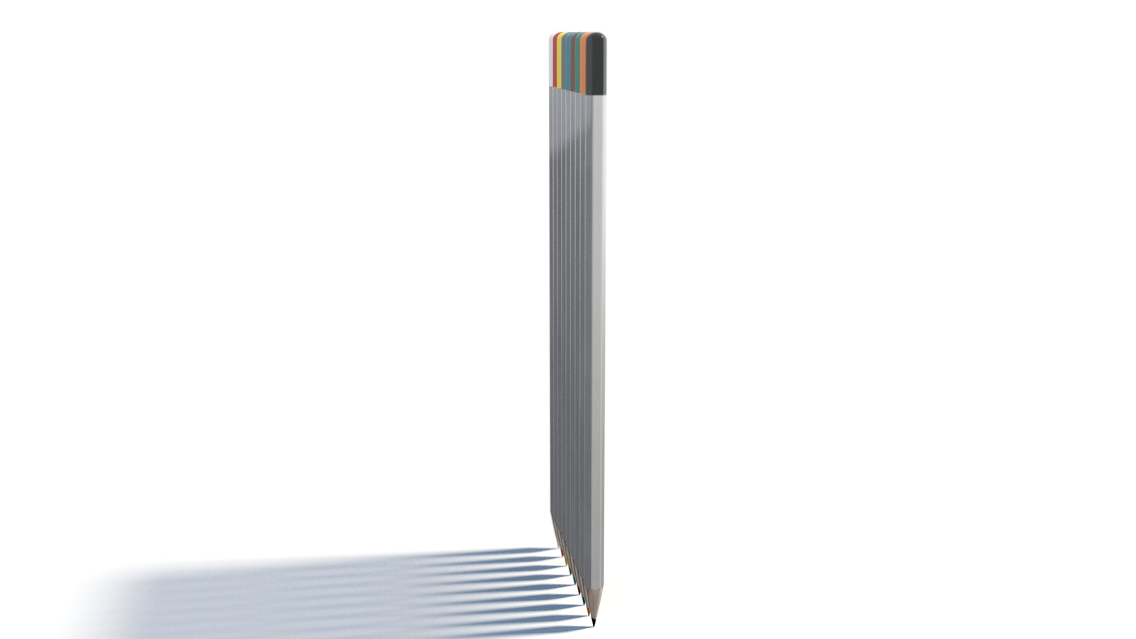 Realistic Colored Pencils 3D Model 360° view 1 frame 10