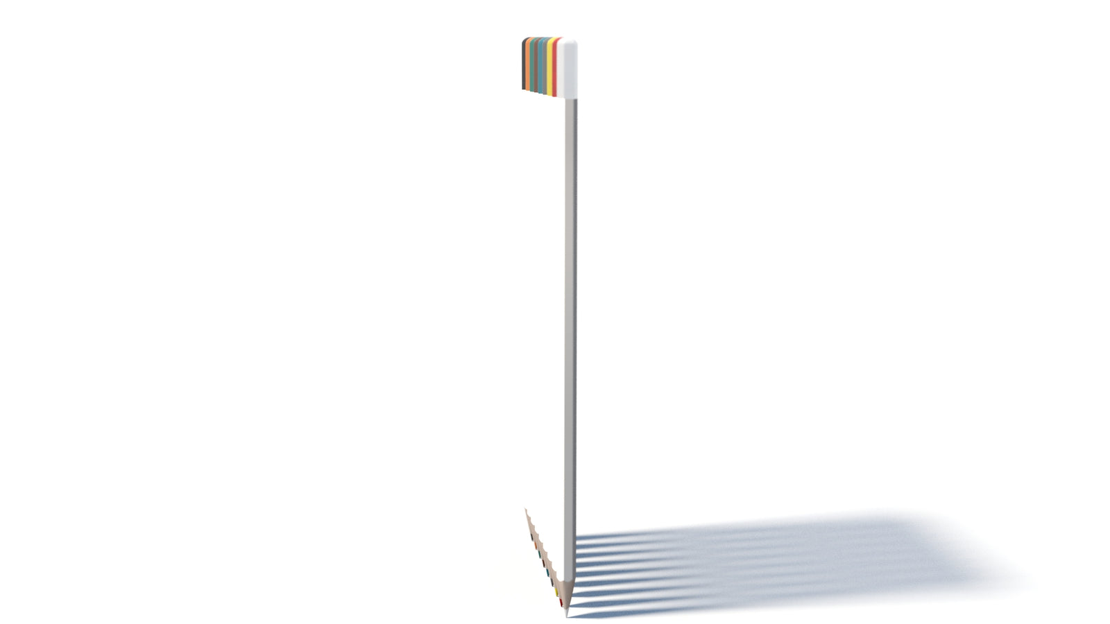 Realistic Colored Pencils 3D Model 360° view 1 frame 28