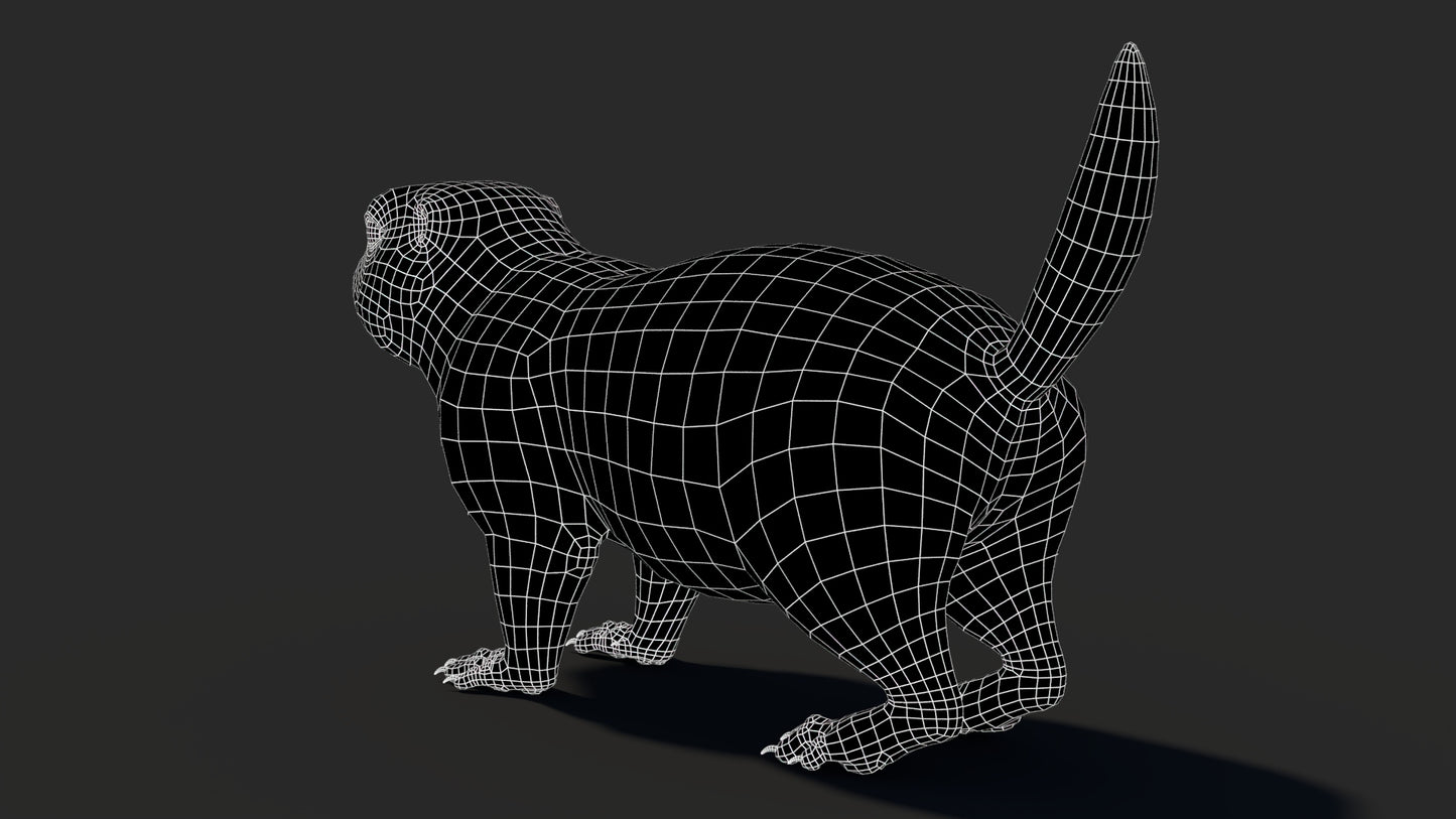 Rigged Prairie Dog 3D Model