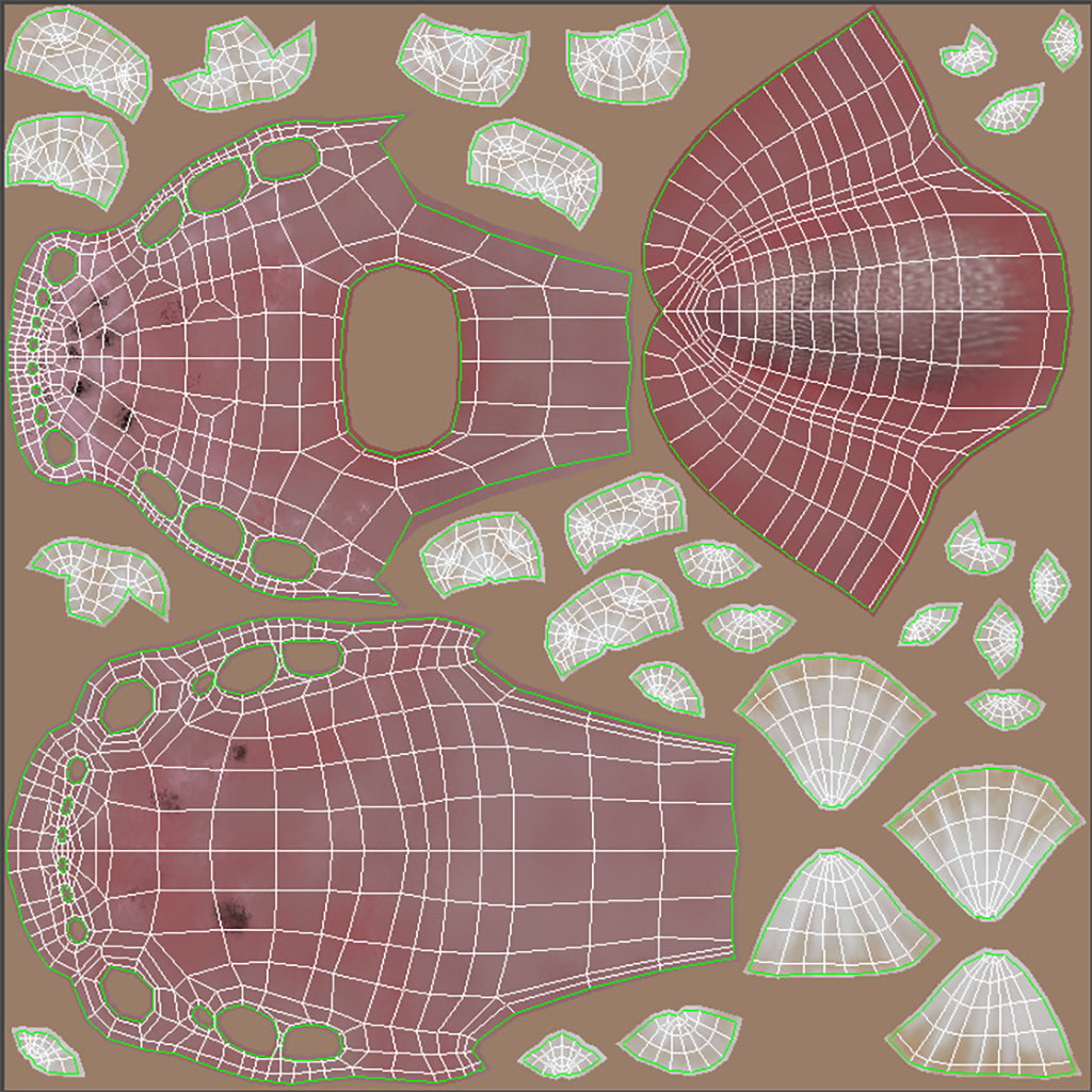 Tiger Cub Mouth UVs