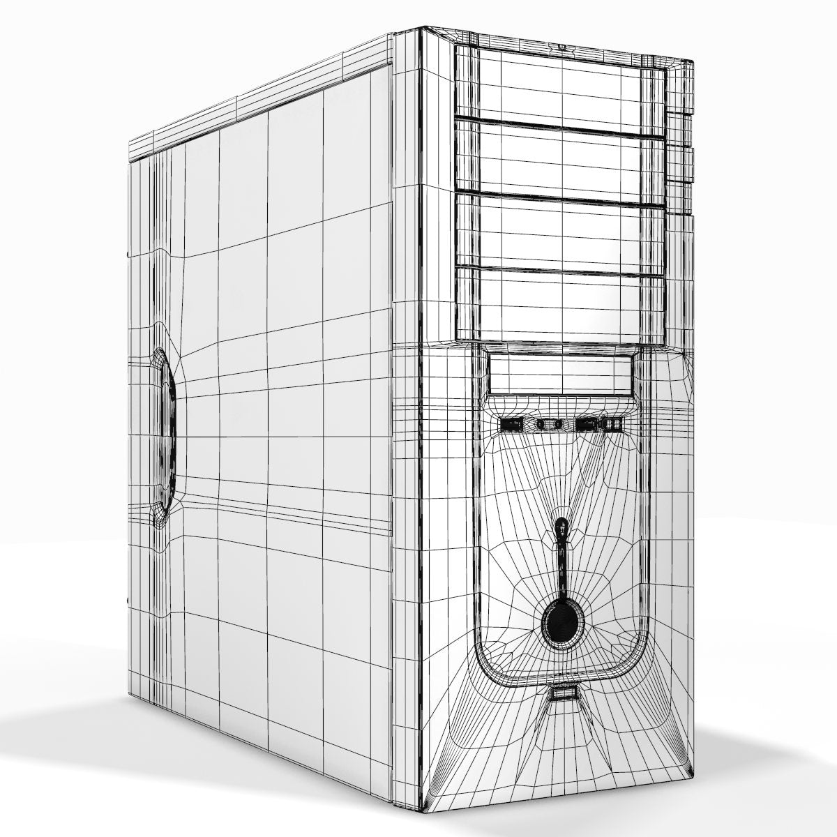 Black Computer 3D Model
