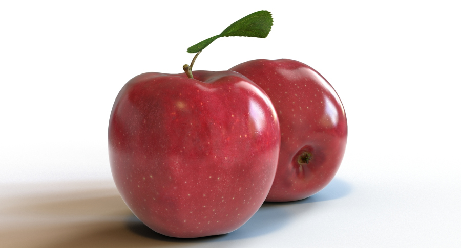 Red Apple 3d Model