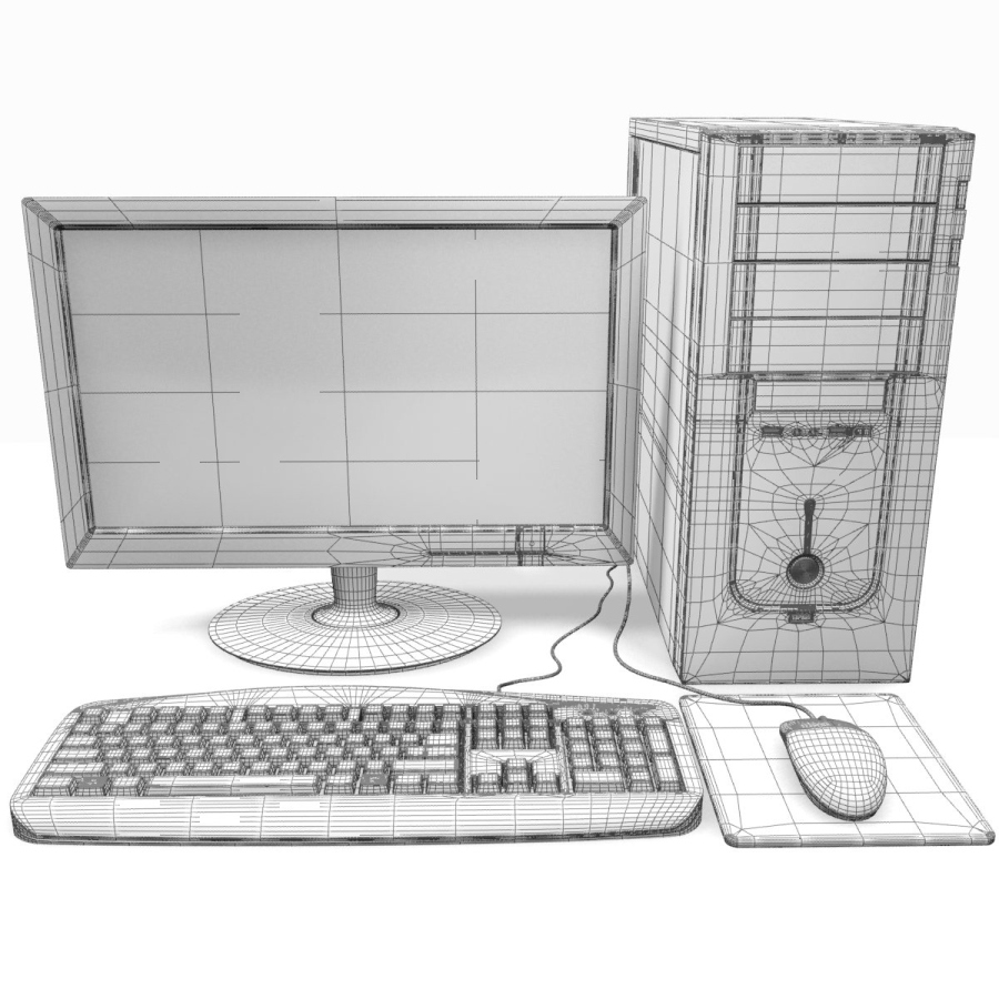 Black Computer 3D Model
