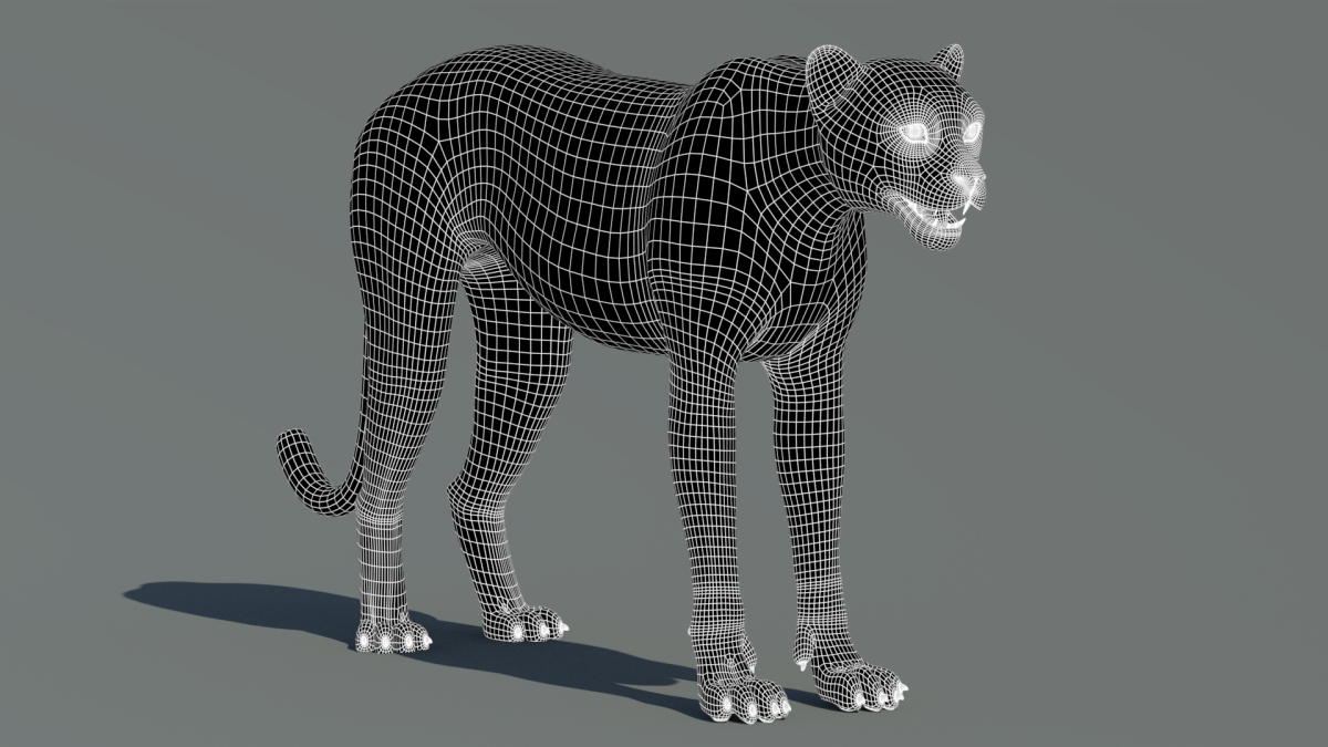 Cheetah Furry 3D Model  - 20