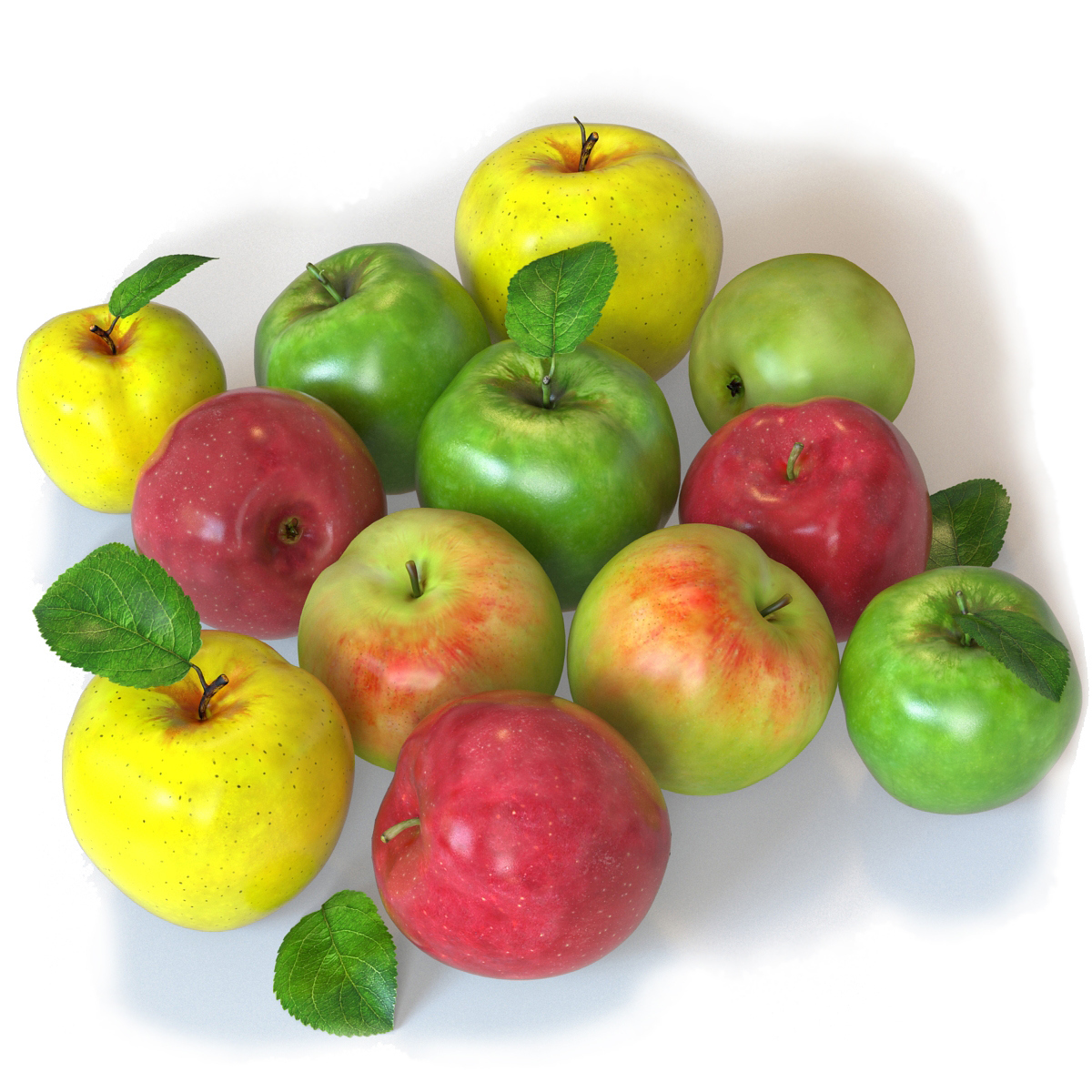 Apples Fruit 3d Models  - 1