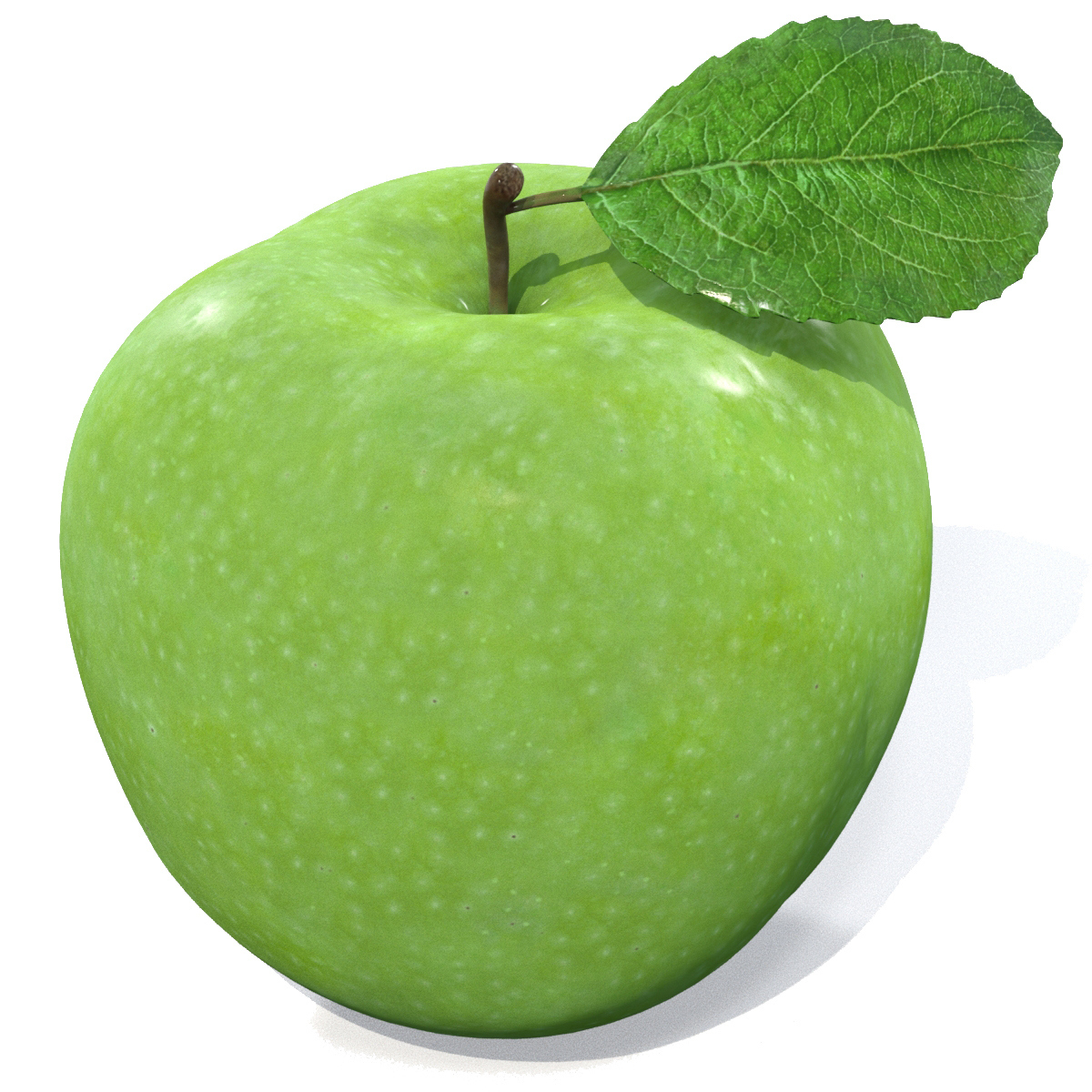 Green Apple 3d Model  - 1