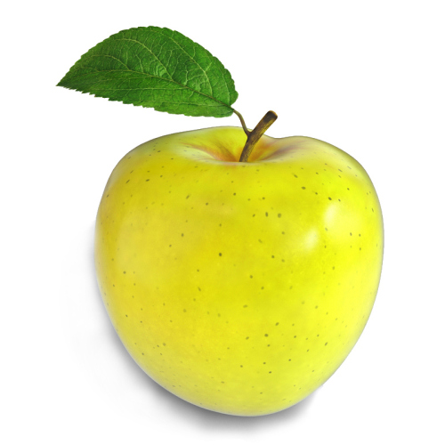 Yellow Apple 3d Model  - 1