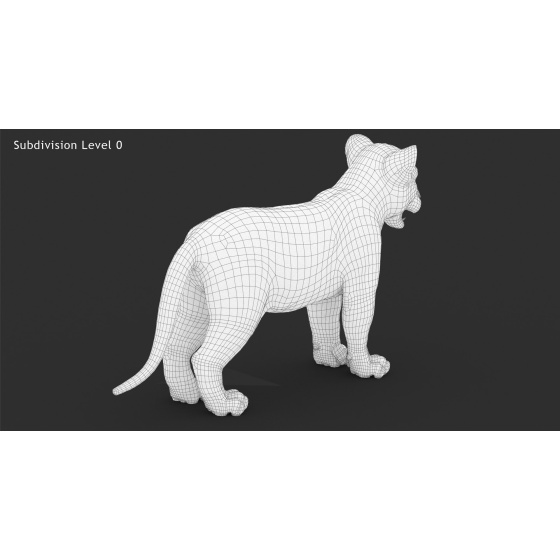 1. 3D Model Animated Lion Fur for Download - 129$