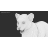 Lion Cub: Rigged Fur Lion Cub 3D Model for Download - 259$ 
