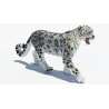 Animated Snow Leopard: Snow Leopard Animated 3D Model for Download - 199$ 