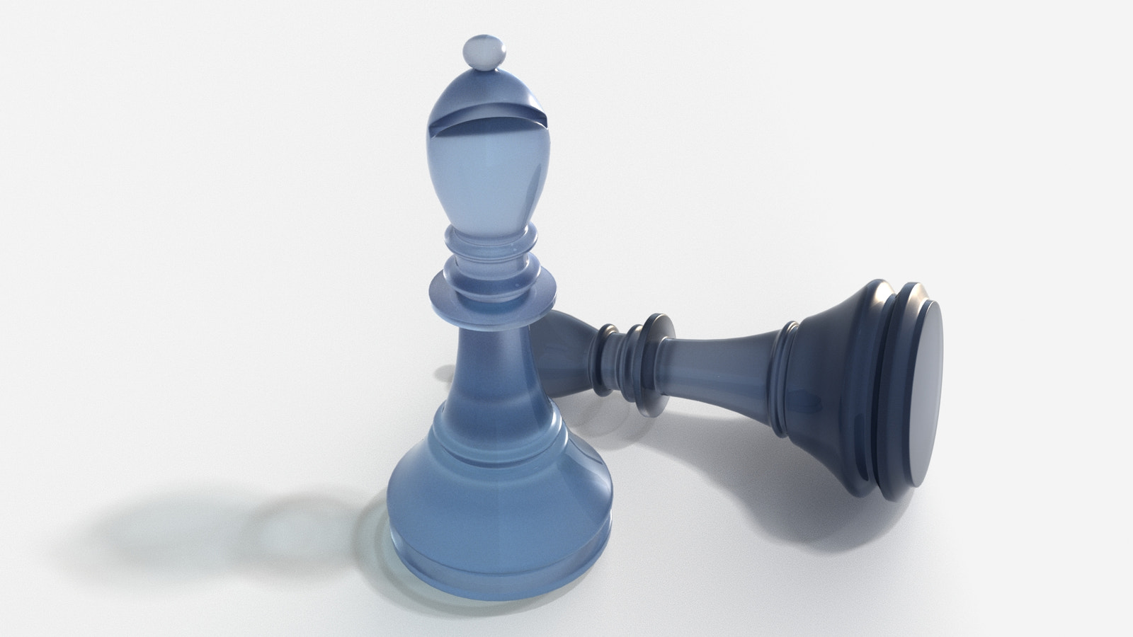 A realistic 3D model of the Bishop chess piece for Download