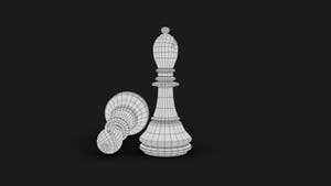 Bishop 3D Model Viewframe View - Subdivision Level 0 Thumbnail