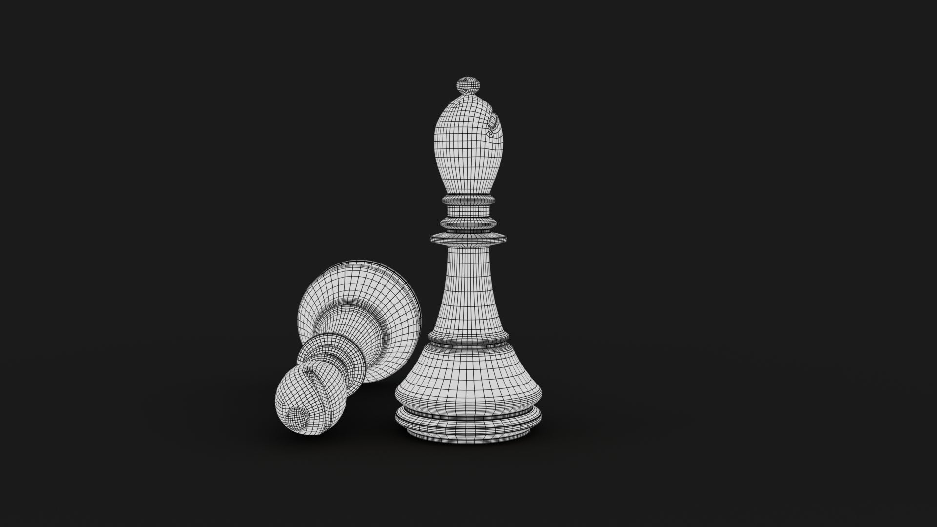 Bishop 3D Model Viewframe View - Subdivision Level 1