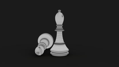Bishop 3D Model Viewframe View - Subdivision Level 1