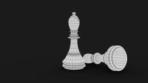 Bishop 3D Model Viewframe View - Subdivision Level 0 Thumbnail