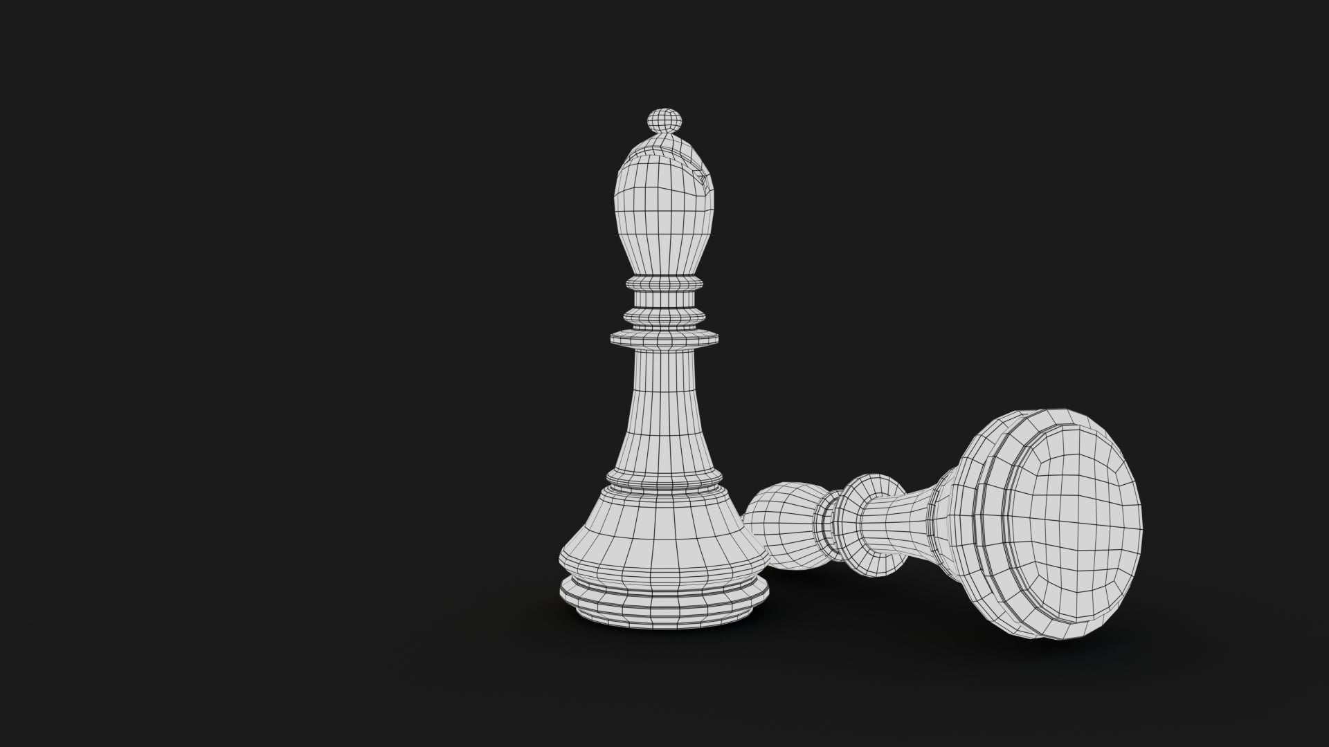 Bishop 3D Model Viewframe View - Subdivision Level 0