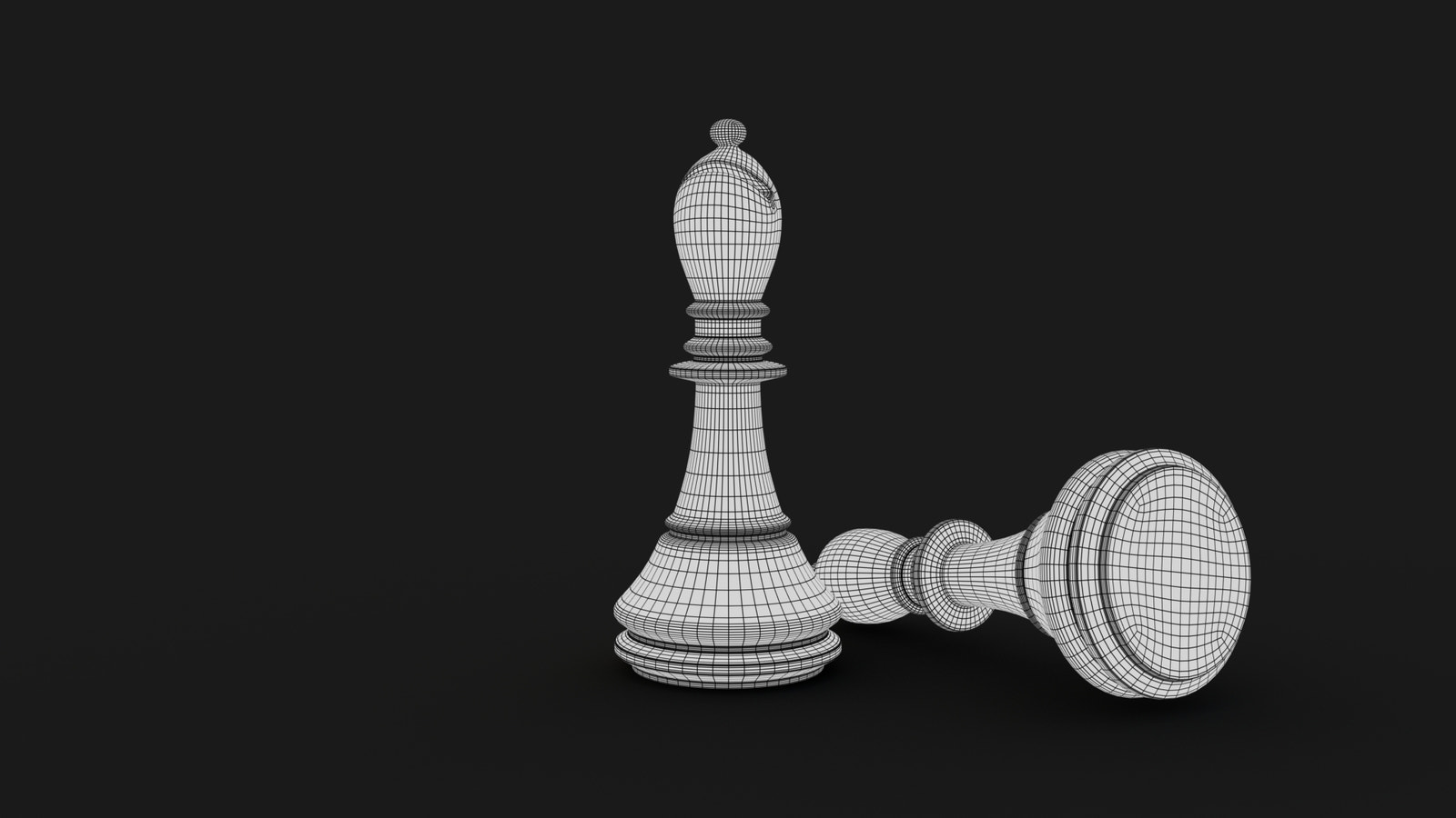Bishop 3D Model Viewframe View - Subdivision Level 1