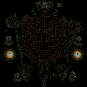 Black Panther 3D Model Body UVs Thumbnail