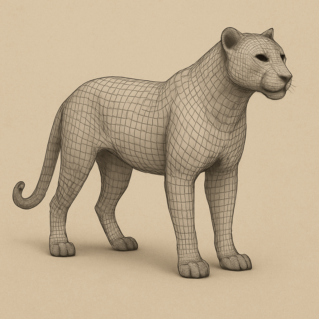 Custom Animal 3D Modeling Service (From Scratch)