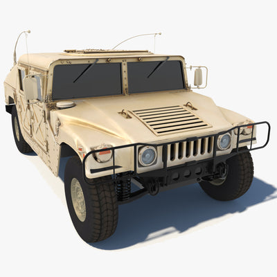 HMMWV Hummer Military Vehicle 3D Model