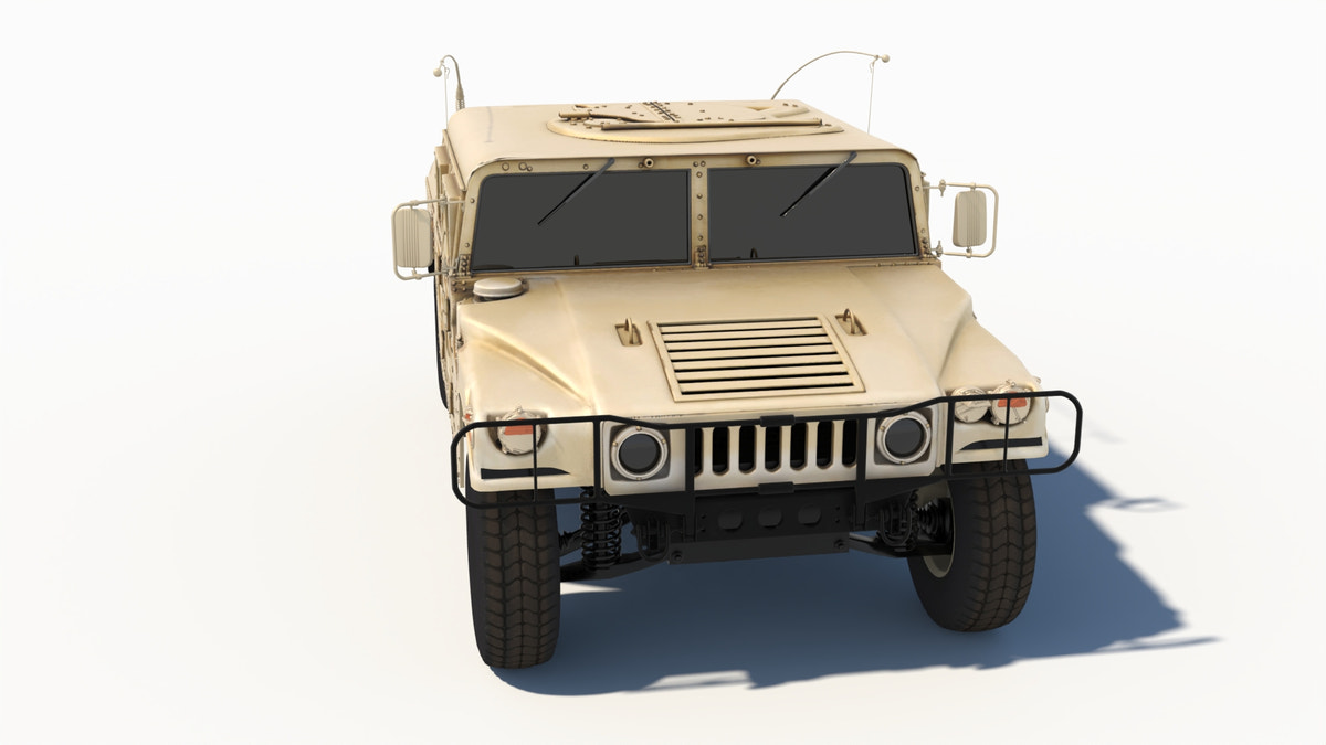 HMMWV Hummer Military Vehicle 3D Model - 360 Degree View