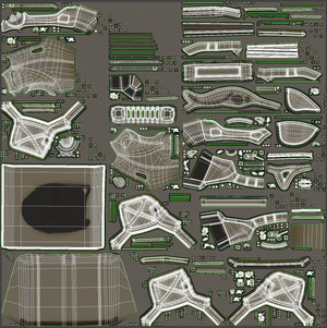 HMMWV Hummer Military Vehicle 3D Model Thumbnail