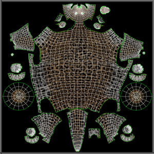 Animated Leopard 3D Model Body UVs Thumbnail