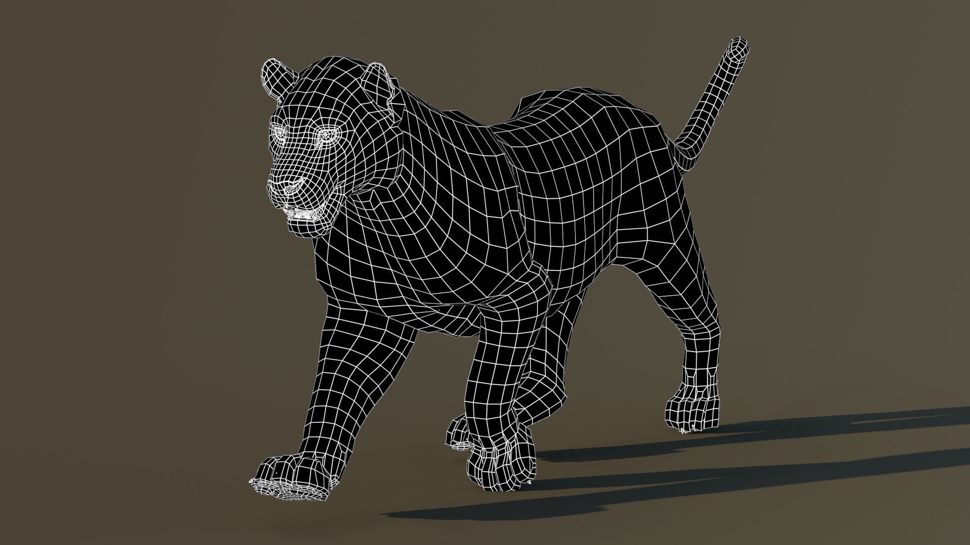 Big Cats Game-Ready 3D Model Bundle: Rigged and Animated