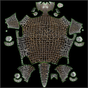Leopard 3D Model Body UVs Thumbnail
