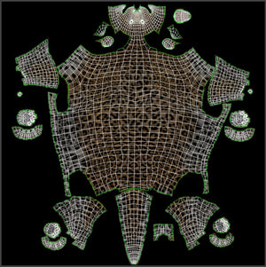 Leopard 3D Model Body UVs Thumbnail