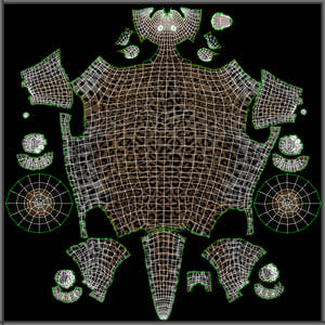Leopard 3D Model Body UVs Thumbnail