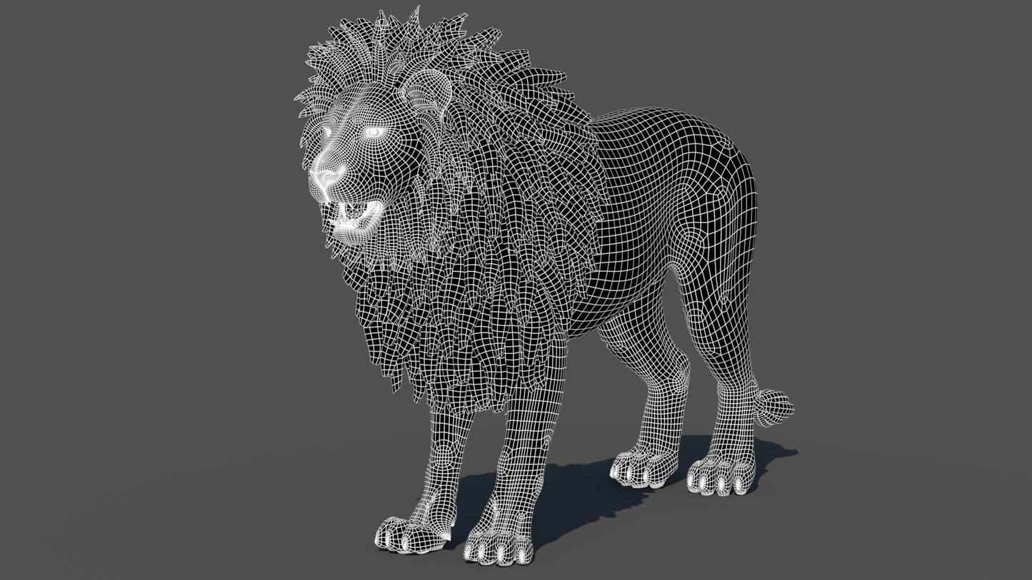 Lion 3D Model