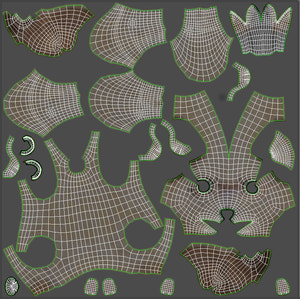 Maltipoo Dog Puppy 3D Model Body UVs Thumbnail