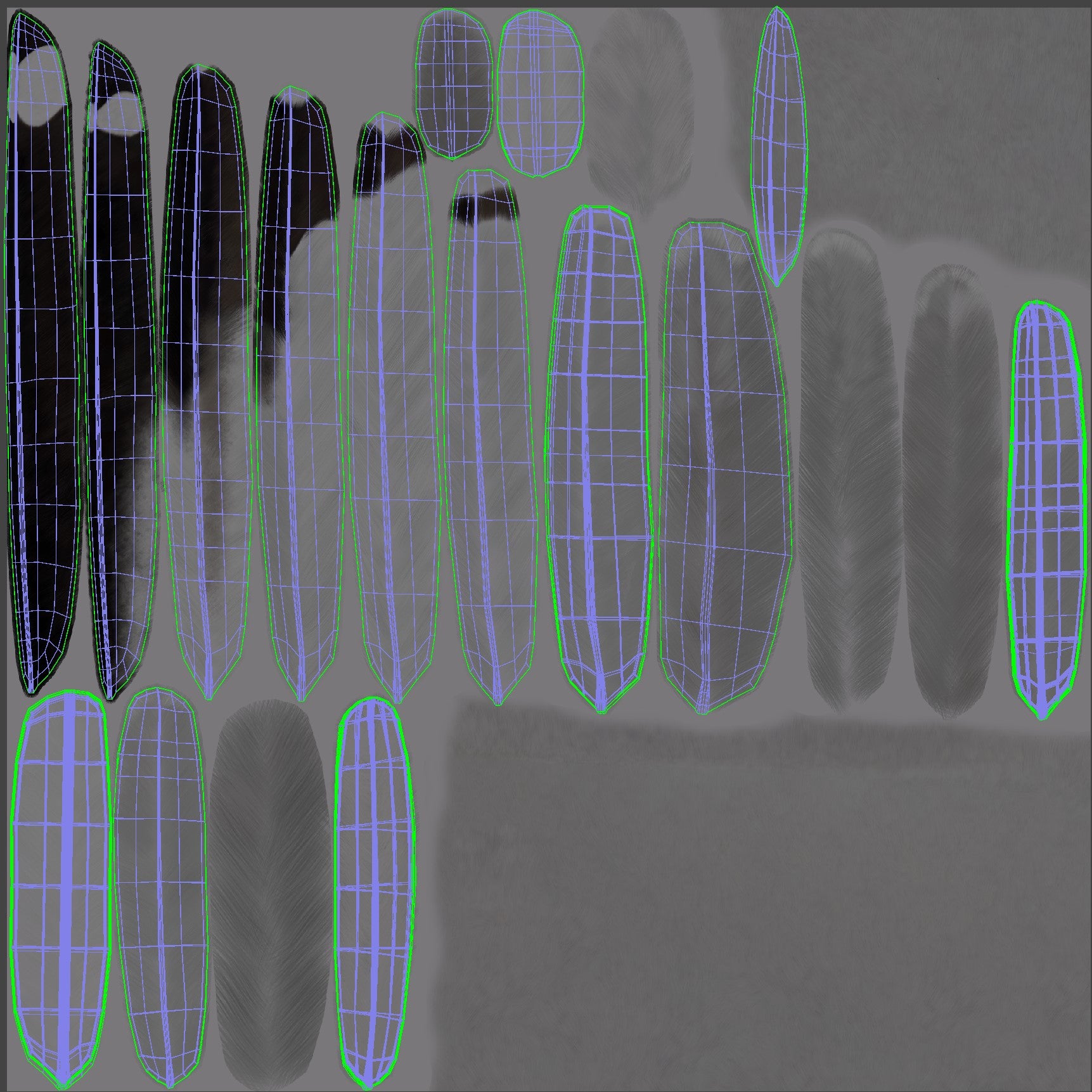 조작된 갈매기 3D 모델
