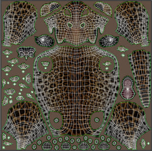 Animated Sri Lankan Leopard 3D Model Body UVs Thumbnail