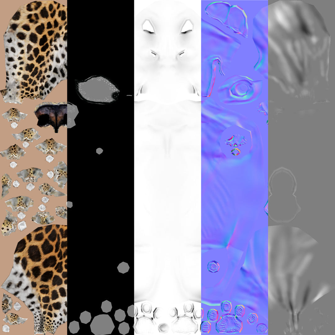 Big Cats 05 3D Model