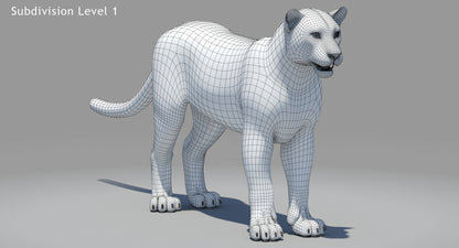 Big Cats 04 3D Model