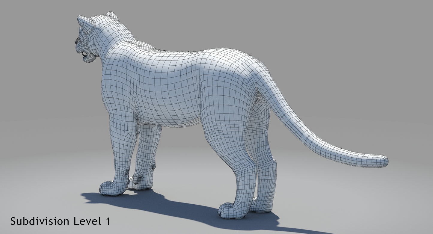 Big Cats 04 3D Model