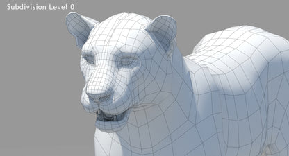 Big Cats 04 3D Model
