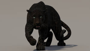 Animated Black Panther 3D Model for Download Thumbnail